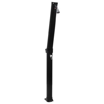 vidaXL Foldable Solar Shower Black 84.3" 6.1 gal