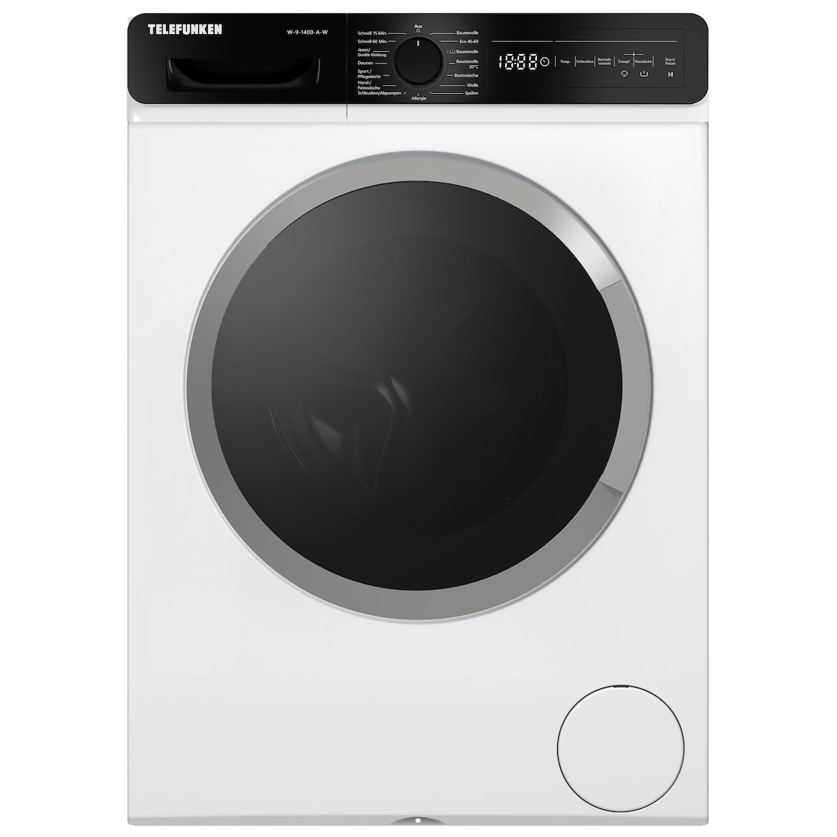 Telefunken Waschmaschine 9kg | 1400 U/Min. | Dampffunktion | Inverter Motor | AquaStop | 15 Programme | W-9-1400-A-W Image