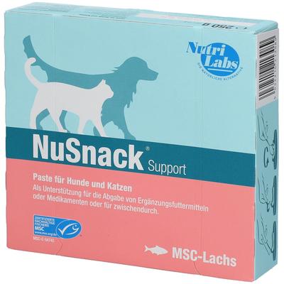Nusnack Support MSC-Lachs Paste Sachet f.Hund/Kat. 25x10 g Image
