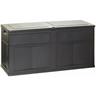 Baule da esterno in resina nera 120x60 cm 320 lt Garden Black Resina