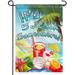 Premium Garden Flag It s 5 o Clock Somewhere Decorative Garden Flags - Weather Resistant & Double Stitched - 18 x 12.5 Inch