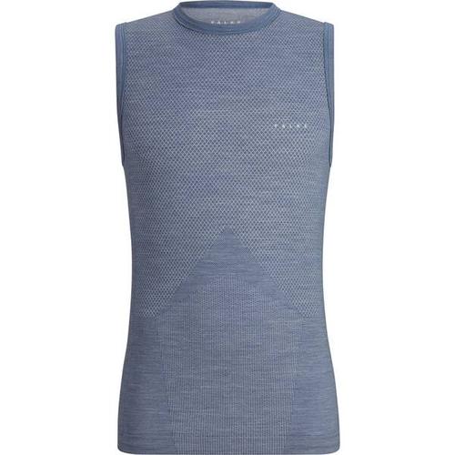 FALKE Herren Singlet Wool-Tech Light, Größe XXL in Blau