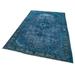 Turquoise 65" x 102" L Area Rug - Lofy Rectangle Oyma Vintage Rectangle 5'4" X 8'6" Area Rug 102.0 x 65.0 x 0.4 in blue | 65" W X 102" L | Wayfair