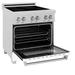Zline 30" 4.0 Cu. Ft. Induction Range W/4 Element Stove & Electric Oven In Black Matte in White | 36.13 H x 29.75 W x 27.5 D in | Wayfair