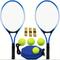 TEMU Tennis Rackets For Youth 2 Players Recreational Tennis Racquet Set For Beginners And Professional With 4 Tennis Balls, 3 Overgrips, 1 Tennis Bag