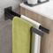 TEMU Towel Rail Stainless Steel Towel Holder Self-adhesive Towel Rail Double No Drilling Bath Towel Holder For Bathroom Kitchen Wall Silvery 40 Cm