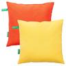 Benetton - Set mit 2 Kissen 45x45cm rot+gelb 200GSM Benetton