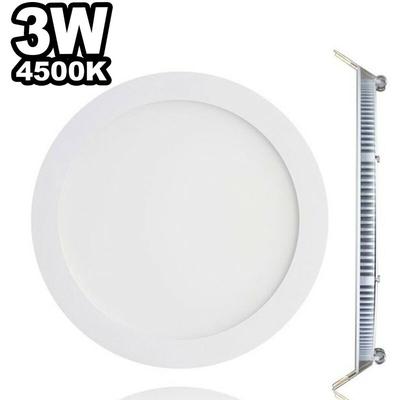 Europalamp - LED-Einbaustrahler Rund Etraflach 3W - Neutralweiß 4500K Image