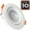 Lot de 10 Spot led Encastrable Rond 5W - Blanc Neutre 4000K