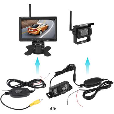 Ej.life - Keenso Auto Kabellos Rückfahrkamera Kit, 7 Stück ir led Nachtversion Auto Rückfahrkamera