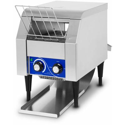 Durchlauftoaster Toaster mit Laufband aus Edelstahl, 1340W, 230V, Gastro Profi für Toast und Burger