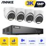 Annke - Kit di videosorveglianza 5MP H.265 pro+ sorveglianza 5-in-1 dvr 4 Telecamera IP67 - 0TB hdd