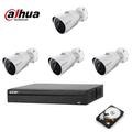 Kit videosorveglianza ip 4 telecamere Dahua 2 mpx hd 500 gb