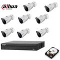 Dahua - kit videosorveglianza ip 8 telecamere 2 mpx hd 500 gb