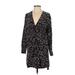 Rag & Bone Casual Dress V Neck 3/4 Sleeve: Black Dresses - Women's Size X-Small