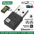 TX40 USB Bluetooth 5.2 Trasmettitore AptX 24Bit Adattatore audio wireless adattivo a bassa latenza