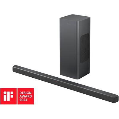 PHILIPS Soundbar "TAB6309/10", grau (dunkelgrau), B:81,1cm H:3,7cm T:4,2cm, Lautsprecher Image