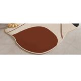 Brown Novelty 5'2" x 7'5" Area Rug - Wrought Studio™ Novelty Astere Area Rug w/ Non-Slip Backing 90.5 x 62.9 x 0.23 in Polyester | Wayfair