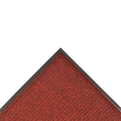 NoTrax 109R0036RB Brush Step Entrance Scraper Floor Mat, 3' x 60', 3/8" Thick, Red