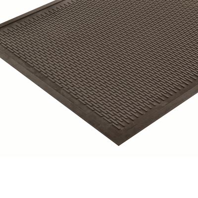 NoTrax 340S0046BL Soil Guard Entrance Floor Mat, 4' x 6', 1/4" Thick, Black