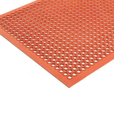 NoTrax 562S0315RD Sanitop Grease-Resistant Floor Mat - 3' x 15', 1/2" Thick, Red