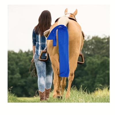 1pc Horse Tail Protective Cover, Equestrian Supplies, Washable, Easy To Carry, Elastic Horse Tail Cover, High Elastic Milk Silk Fabric