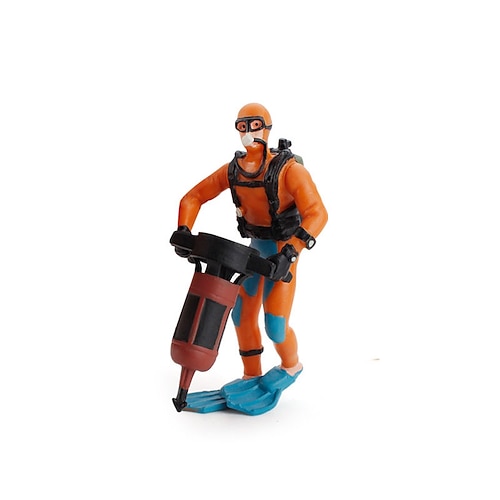 Simulierte Desktop-Sandbox-Szenencharakter-Dekorationen Landfrauen Mechaniker Züchter Tierärzte Mehrere professionelle Sets und Figuren Weihnachtsgeschenk Image