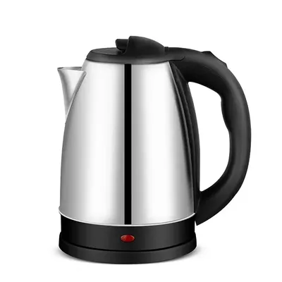 2.0L stainless steel electric kettle Silver gray Base Separation Desion Rust-resistant Durable for