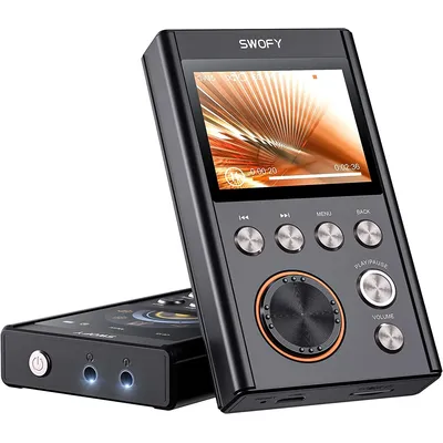 64GB HiFi MP3 player, high-resolution DAC with DSD high-resolution digital audio tape, supports expansion up to 256GB