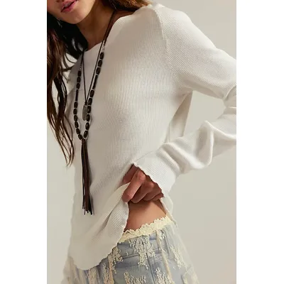 We The Free Easy Does It Tee at Free People in White, Size: XS