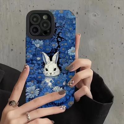 Niedliche Cartoon Kaninchen Handy hülle für iPhone 11 iPhone 16 Pro Max iPhone 13 Pro Max iPhone 14 Pro Max iPhone 15 Pro Max Fall