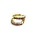 J. Crew Jewelry | J Crew Gold & Pink Cz Huggie Hoop Earrings | Color: Gold/Pink | Size: Os