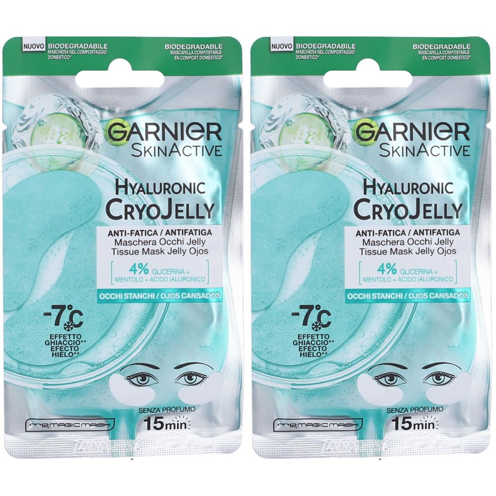 Garnier Maschera Viso in Tessuto Cryo Jelly Occhi 2x1 pz viso