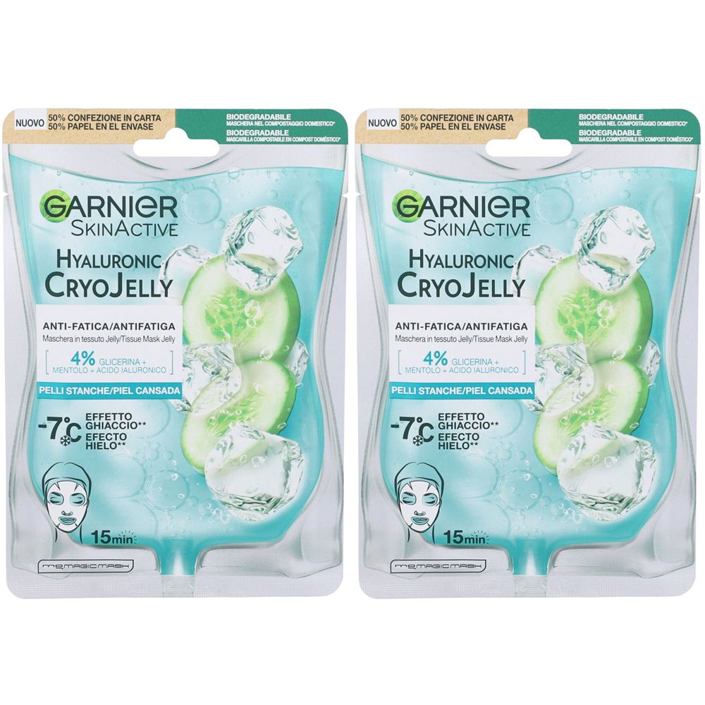 Garnier Maschera Viso in Tessuto Cryo Jelly 2x1 pz viso
