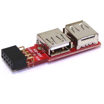Cablemarkt - Motherboard-USB-Anschluss-Konvertierungsplatine 2x5-polig auf