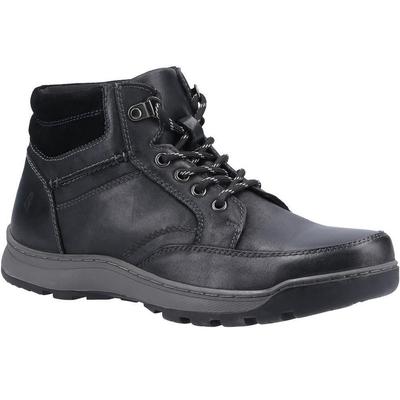 Hush Puppies Herren Grover Lederstiefel (Schwarz) Image