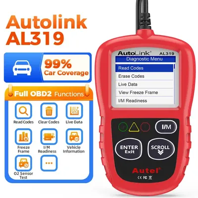 Autel AL319 OBD2 Code Reader CAN Auto Car Scanner Automotive Diagnostic Tool for OBDII System Basic