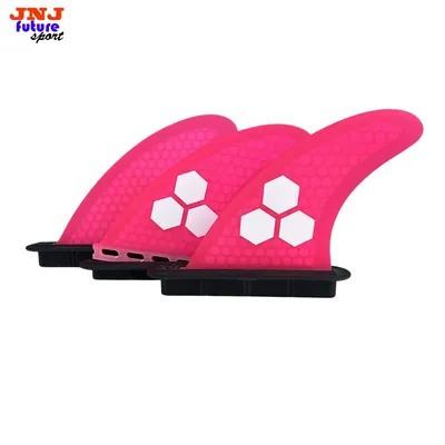 JNJ Future Fiberglass Pink Surfboard Fin Mf Medium And Large Thruster Template Mick Fanning