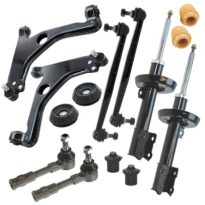 Bestprice 2x Stossdämpfer Komplett Set inkl. Radaufhängung [Hersteller-Nr. 31418487] für Opel, Vauxhall