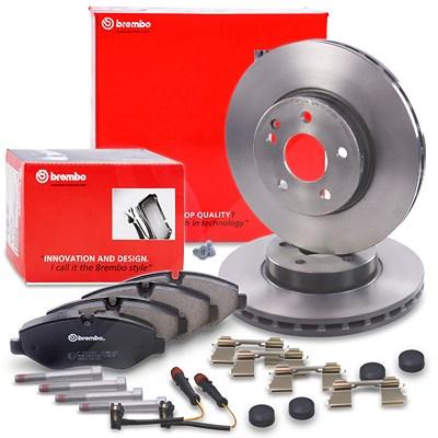 Brembo Bremsscheiben +Beläge mit VWK Vorne [Hersteller-Nr. 40279065] für Mercedes-Benz Image