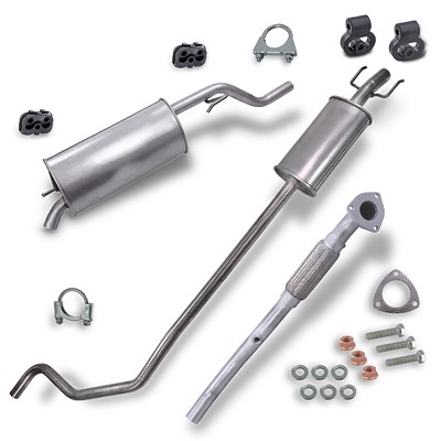 Bestprice Schalldämpfer Set + Montagematerial [Hersteller-Nr. 40279406] für Opel Image