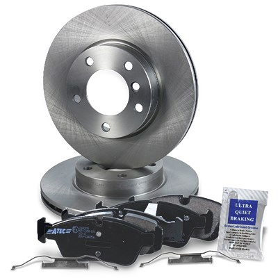 Bestprice Bremsscheiben + Bremsbeläge Vorderachse Belüftet [Hersteller-Nr. 10600076] für BMW Image