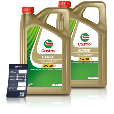 Castrol 10 L EDGE 5W-30 M + Ölwechsel-Anhänger [Hersteller-Nr. 15F6DC]
