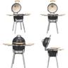 Kamado Barbecue à fumoir Céramique 81 cm - barbecue fumoir barbecues fumoir - barbecue - Home &