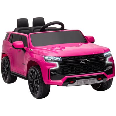 Chevrolet Licensed 12V Battery Powered Kids Electric Car with Remote Control, Pink