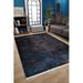 Black 78 x 55 x 0.4 in Area Rug - 17 Stories Colleen Cotton Indoor/Outdoor Area Rug w/ Non-Slip Backing Cotton | 78 H x 55 W x 0.4 D in | Wayfair
