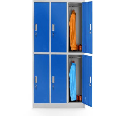 Spint 3B2A Schließfachschrank Fächerschrank Wertfachschrank Umkleideschrank 6 Fächer Stahlblech Image