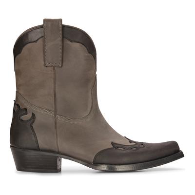 Herren-Westernstiefel aus Leder, Schwarz, kubanischer Cowboy, Winklepickers, klassisch, spitz Image