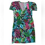Lilly Pulitzer Dresses | Lilly Pulitzer Women’s Aleece Short Sleeve Cotton Shift Dress Size Small Nwt | Color: Green/Pink | Size: S