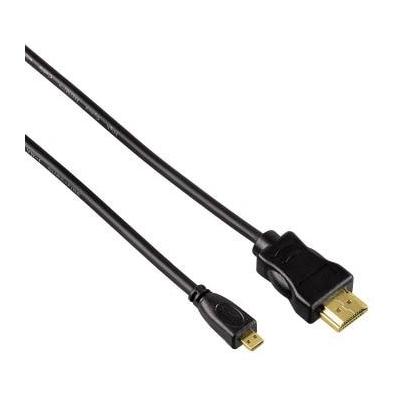 HAMA HDMI-Kabel "Micro HDMI Kabel 2m 4k Ethernet Anschlusskabel f. Tablet Digicam etc.", schwarz, 200cm, Kabel Image